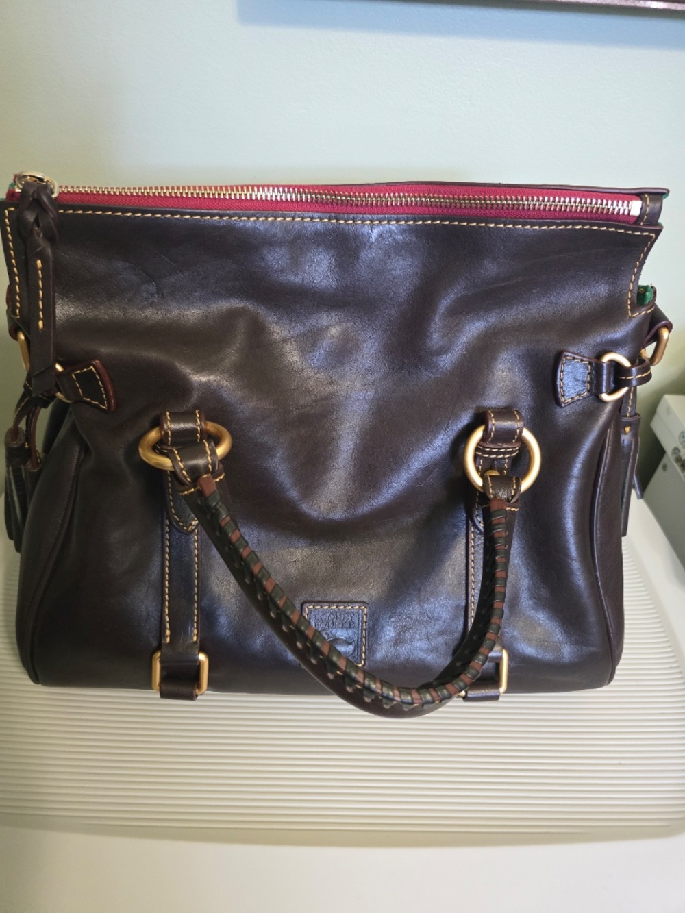 Pre-Loved Dooney & Burke Florentine Large Satchel - Picture 3 of 7